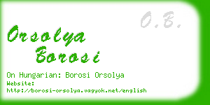 orsolya borosi business card